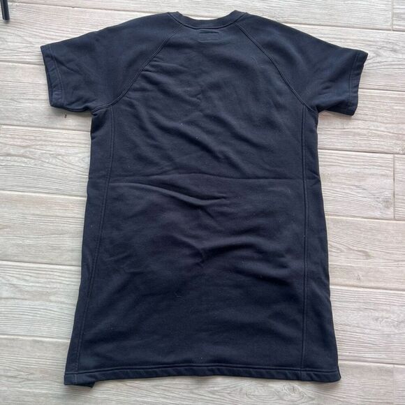 Converse Womens Black Crew Neck Raglan Short Sleeve sweater dress Large - Picture 8 of 8